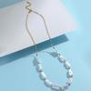 Pearl Necklace Simple Personality Women's Stainless Steel Necklace Retro Baroque Pearl Explosive Hand