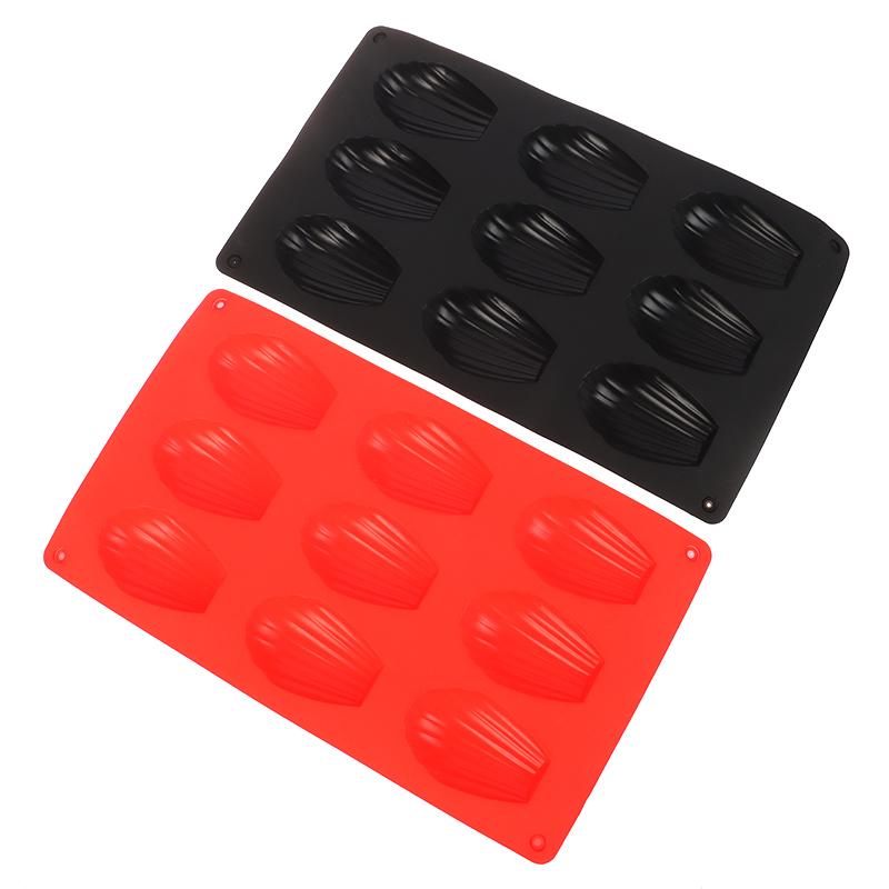 1Pc 9 Cavities Silicone Madeline Cookies Pan Madeline Mold Nonstick Baking Pan For Make Madeleine Cookies Kitchen Baking Mold