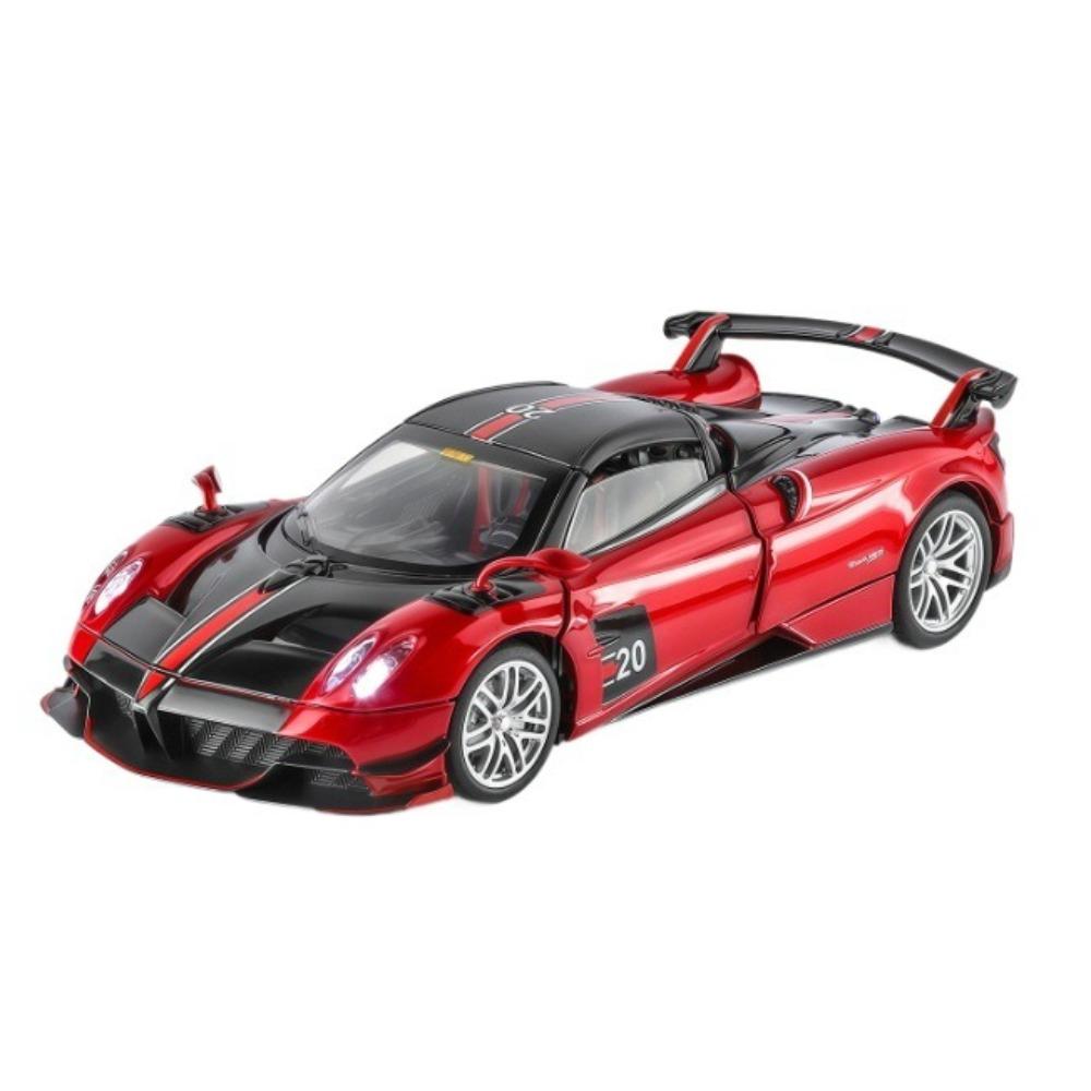 Simulation 1/32 Pagani Huayra BC Alloy Car Model with Light and Sound Collection Miniature Voiture Toy Vehicle Gift Children Boy