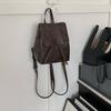 Retro Brown Backpack Women's Spring and Summer New Simple and Versatile Shoulder Bag