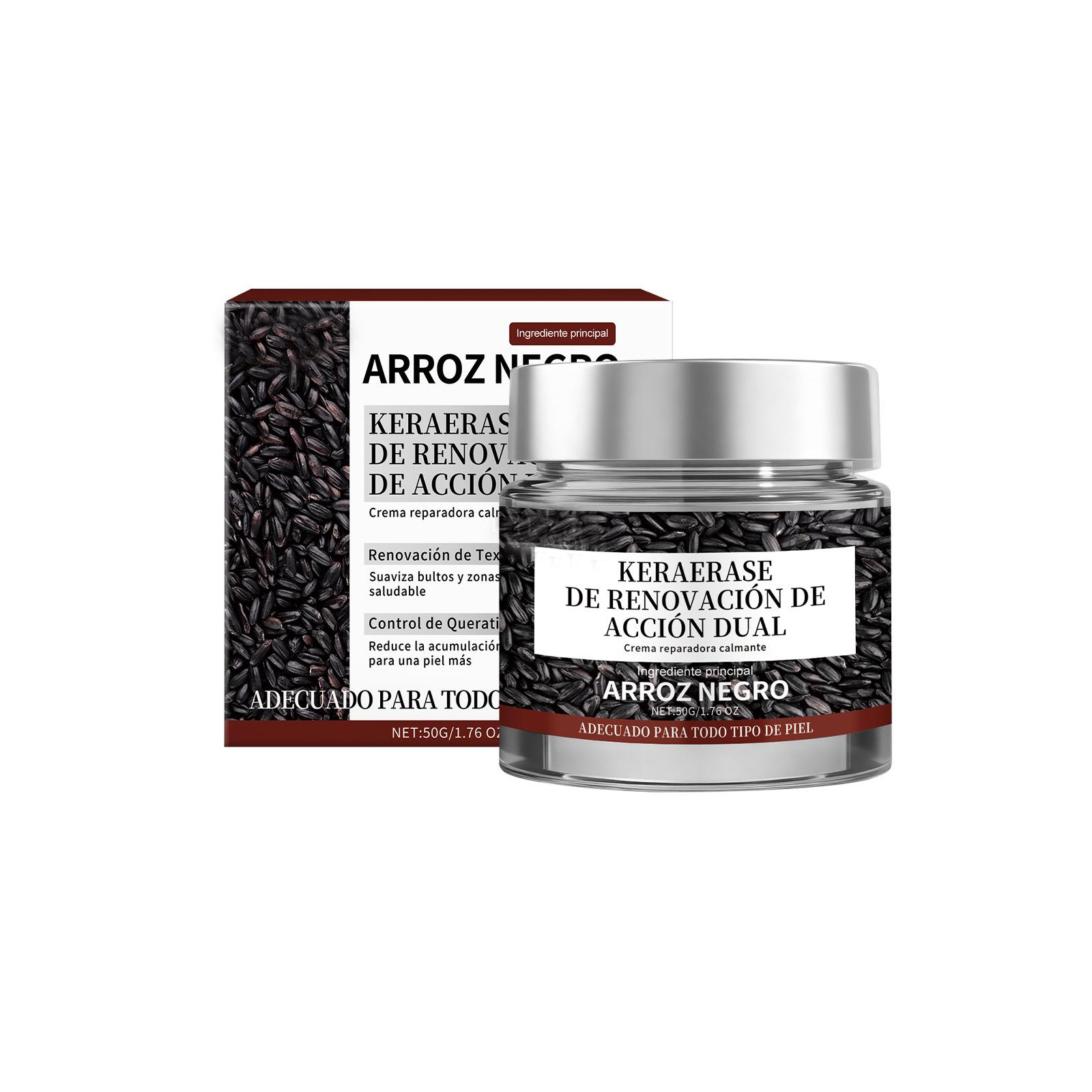 

Заспокійливий крем з чорним рисом, крем для тіла, що підходить для всіх типів шкіри, це крем для догляду за шкірою з позначкою для усунення недоліків one size білий