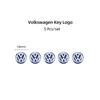 5/10Pcs 14mm Car Remote Key Stickers Badge Emblem Car Accessories For VW Scirocco Polo T5 Passat b6 Golf mk5 Tiguan Jetta CC MK7 O444