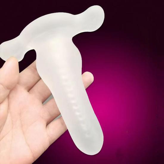 Clear Thickened Dick Sleeve, Reusable Butt Plugs for Men & Women, Waterproof Body Safe Masturbation Dildo Adult Sex Toy