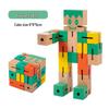 Children's Wooden Magic Cube Deformable Robot Puzzle – Educational and Brain-Teasing Toy