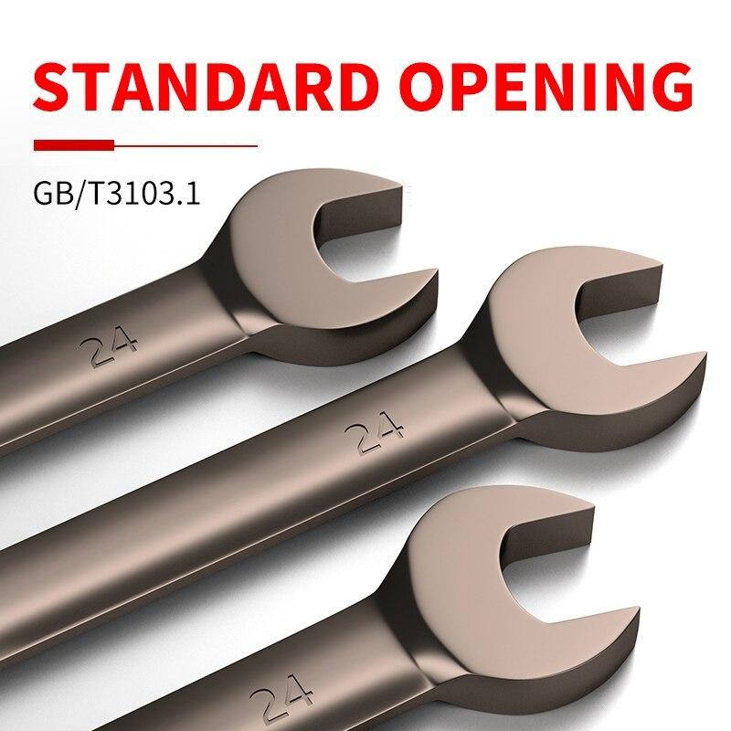 12 stücke/6 stücke Dual-use-Ratsche Kopf Schnell Wrench Set Hardware Werkzeuge 72 Zähne Großhandel 180 Grad Rotation