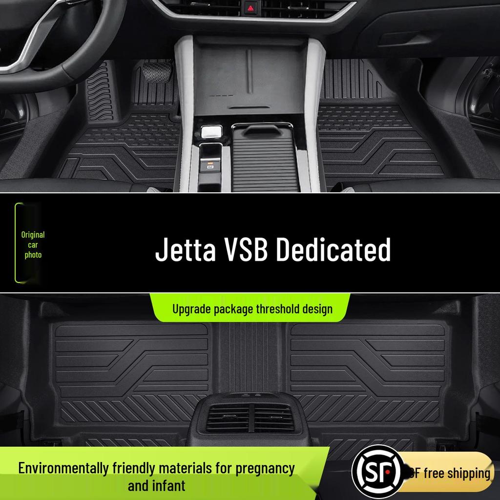 Jetta VS8 Full Coverage TPE Floor Mats - Interior Decorative Automotive Accessories