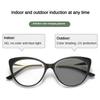 Women Pochromic Optical Glasses Men Anti Blue Light Cat Eye Eye Glasses Unisex Anti Radiation  Eyewear