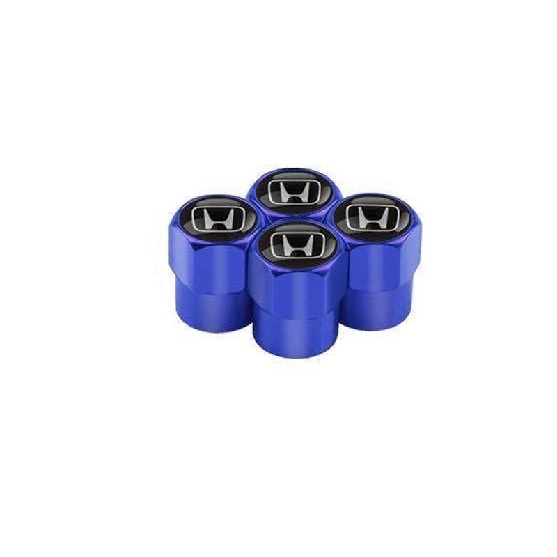 For Honda aride134Pcs Metal Tire Valve Cap Car Tyre Air Stems Cover Accessories For Honda Civic FIT Accord Prelude CRV 5th City CRZ CRX Jazz HRV