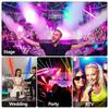18LED Stage Light DMX512 Control Full Color Flat Par Light Stage Uplight 18LED for Holiday DJ Party Wedding Club Event Lighting