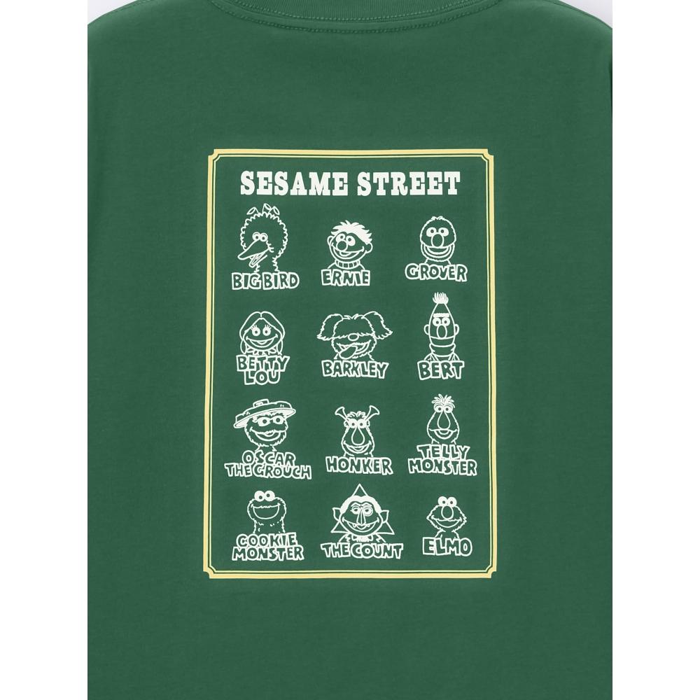 Gu By Uniqlo Kids  Unisex  Graphic T Sesame sTreeT