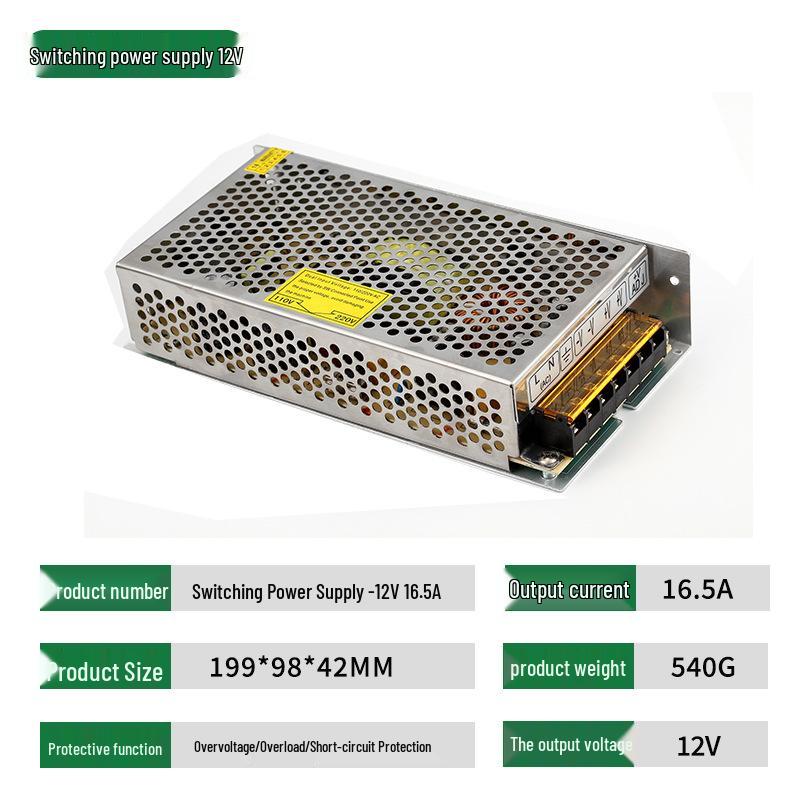 12V LED Switching Power Supply for Strip Modules and Security Monitoring