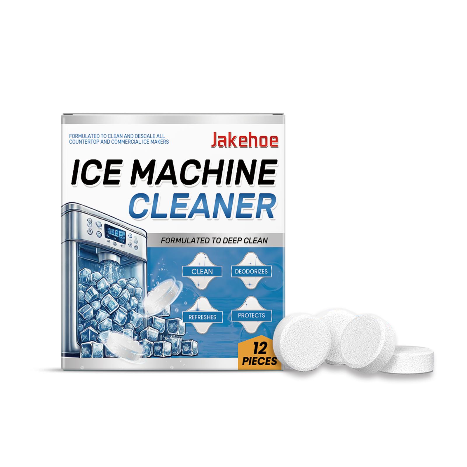 

12pcs Ice Machine Cleaning Tablets For Descaling Deodorizing Prolonging Ice Maker Lifespan Kitchen Stain Removal Products 12pcs boxed