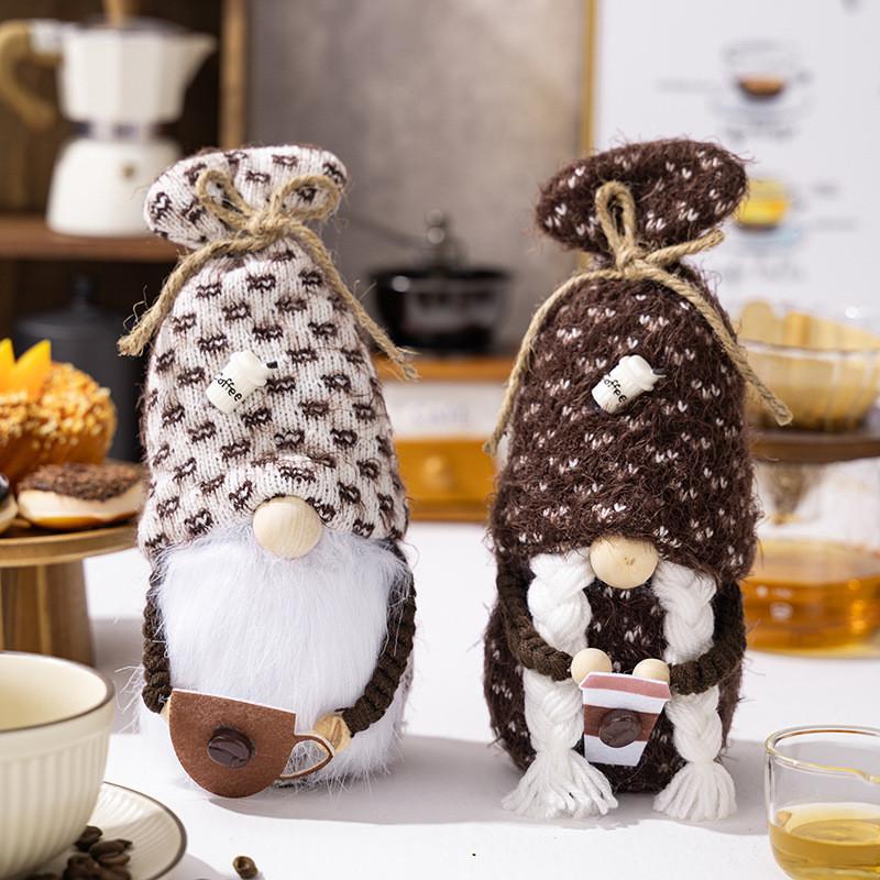 Adorable Swedish Coffee Gnome Plush Doll For Rustic Home Decor And Kitchen Accent