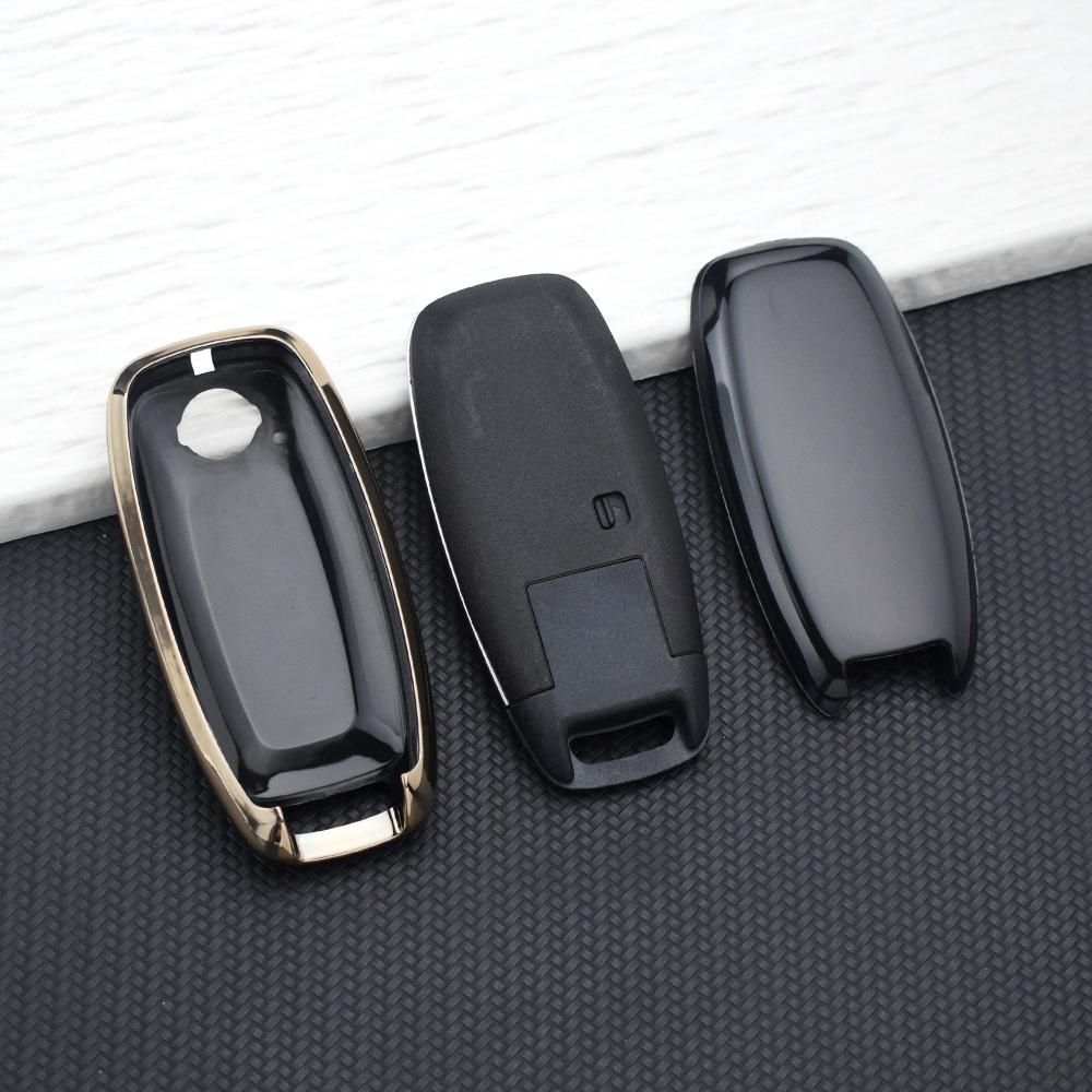 TPU Key Cover for Nissan Rogue X-Trail T33 Qashqai J12 Kicks Ariya Altima Juke Bluebird Sylphy 4 Buttons Anti-Scratch Key Holder