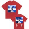 Aitana Quarto Azul World Tour 2026 Stampa Poster T-shirt Uomo Donna Streetwear Hip Hop Moda Y2K Cotone Estate Maglietta Top Oversize