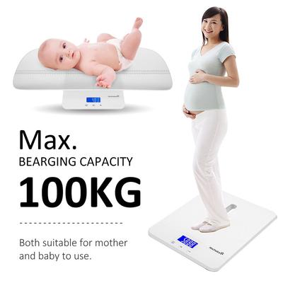 USB Şarjlı LCD Ekranlı Tartı Bebek Bebek Evcil Hayvan Bebek Tartısı Ağırlık Tartısı Çocuk Yetişkin Vücut Tartısı Doğru Ölçüm Aletleri 100kg