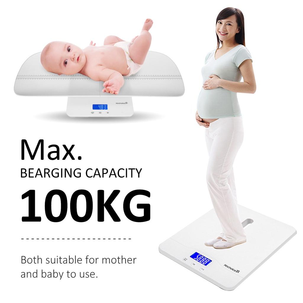 USB-Aufladung LCD-Anzeige Waage Kleinkind Säugling Haustier Babywaage Gewichtswaage Kinder Erwachsene Körperwiegen Genau Messwerkzeuge 100kg