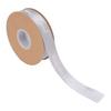 2.5cm Satin Ribbon Roll 45yd Printing Just for You Polyester for DIY Wedding Decoration Birthday Cake PackingSilver Gray