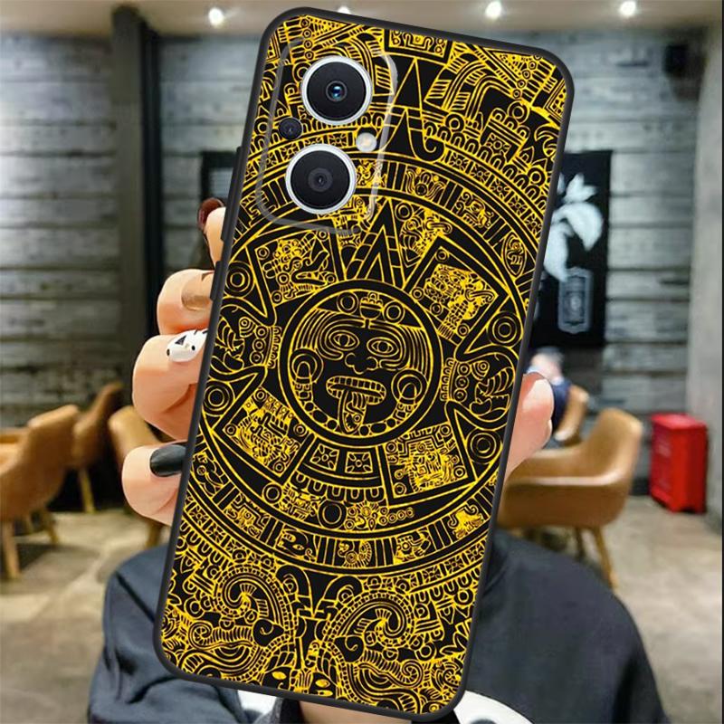 Mayan Calendar Case For OPPO Reno 11 11F 13 12 F 8T 7 8 10 Pro OPPO Find X8 X6 Pro X3 X5 Lite Cover Coque