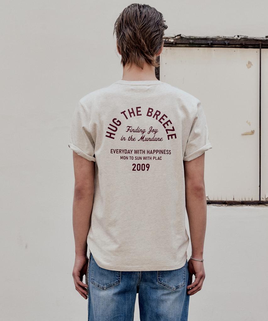 PLAC Lettering Graphic Short Sleeve T-Shirt_4 Colors