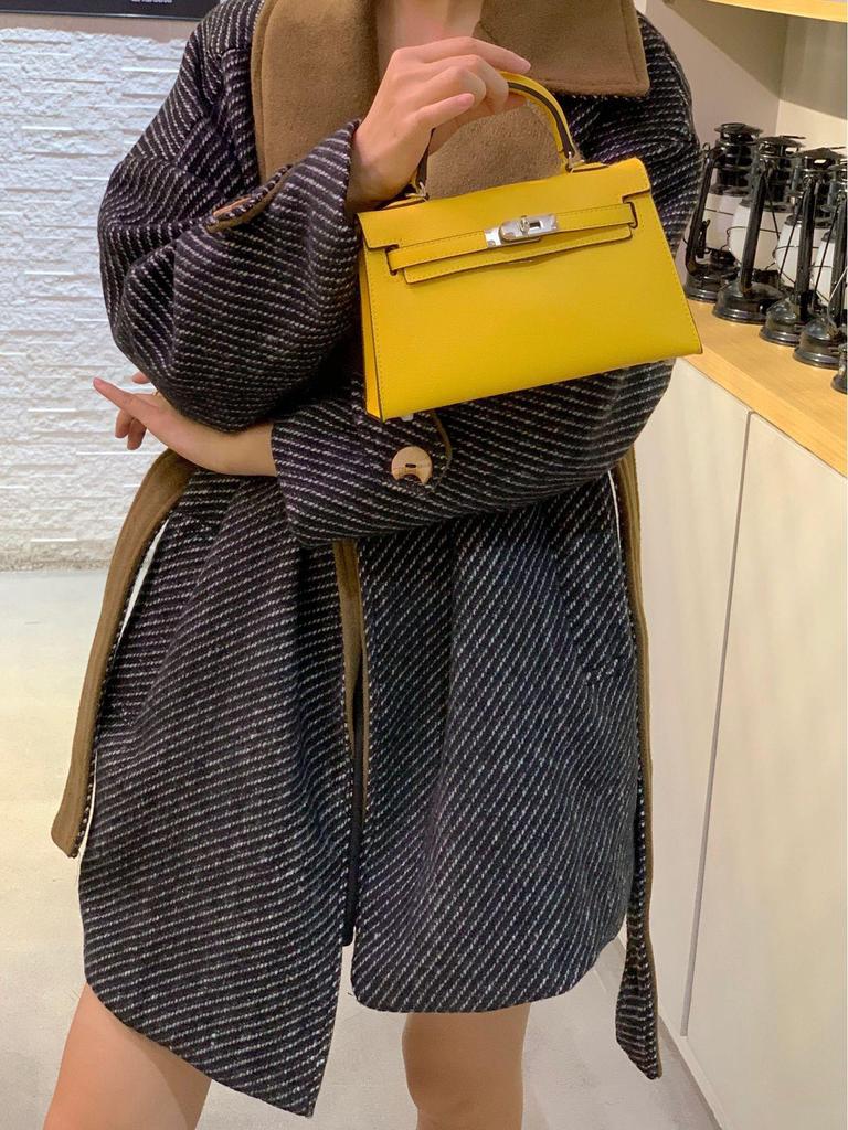 Elegant 2025 Summer Kelly-Style Mini Silver Buckle Handbag - Women's Shoulder & Crossbody Fashion Accessory