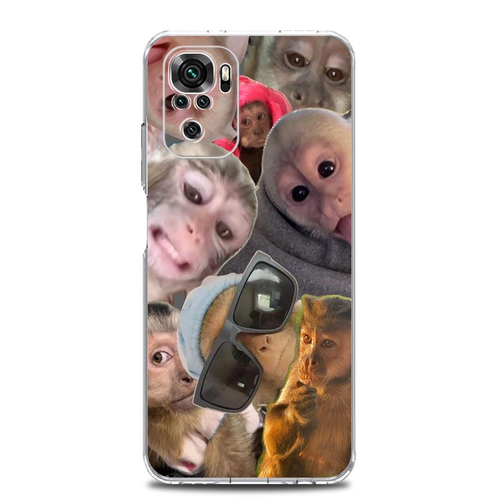 Handyhülle für Xiaomi Redmi Note 15 14 13 12 4G 10 11 Pro Plus 5G 14C 13C 12C 10C Klare Weiche TPU Hülle Niedlicher Lustiger Affe