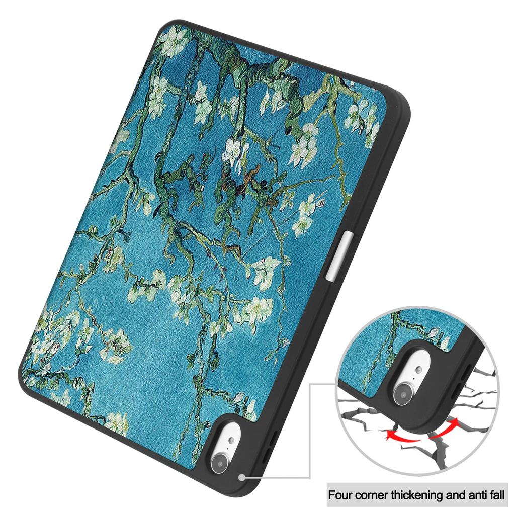 Case for iPad A16 11 2025 iPad 10th 10.9'' with Pen Holder-[Tri-fold Stand +  Auto Wake/Sleep],Colorful Premium PU Leather Case