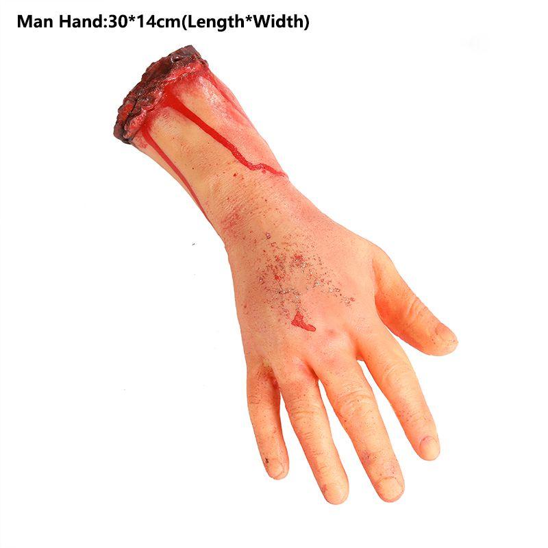Halloween Body Parts Decoration Scary Prop Realistic Severed Arm Party Hand