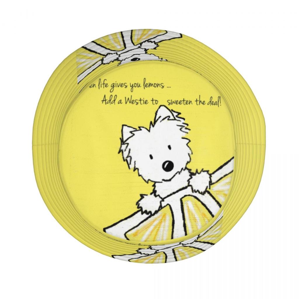 Custom Life Lemons Westie Dog Bucket Hats Women Unisex West Highland White Terrier Outdoor Sun Summer Fisherman Cap