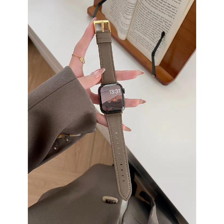 High Quality Leather Loop For Apple Watch Band Women 11/10/9/8/7/6/5/4/3/2/1 SE 38mm 40mm 41mm 42mm 44mm 45mm 46mm 49mm Strap