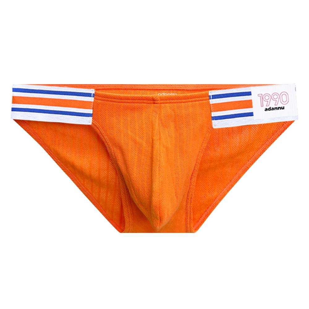 Comfortable Sports Men's Cotton Briefs Low Waist Big U Pouch Underwear Hip Lift Sexy Personality Male Fashion Panties Underpants