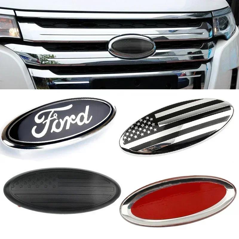 Car Sticker Ford 17.5x7.4CM Rear Trunk Sticker for Ford Transit Ecosport Mondeo Fusion Focus Fiesta Kuga Ranger Edge Car Emblem