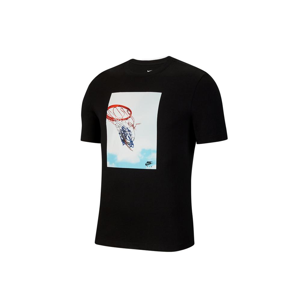 Nike T Shirts Men's Black Crew Neck Moderate Straight Fit CK9514-010