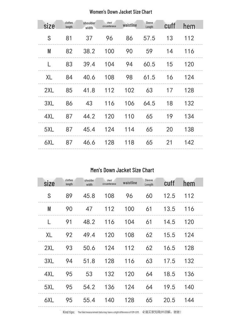 Tluoman Unisex Professional Workwear Down Jacket