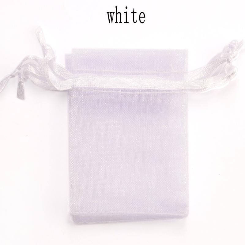 100pcs/lot Organza Bag 5*7cm,7*9cm,9x12cm Christmas Wedding Drawstring Bag Candy Bags Gift Pouches Jewelry Packaging Display