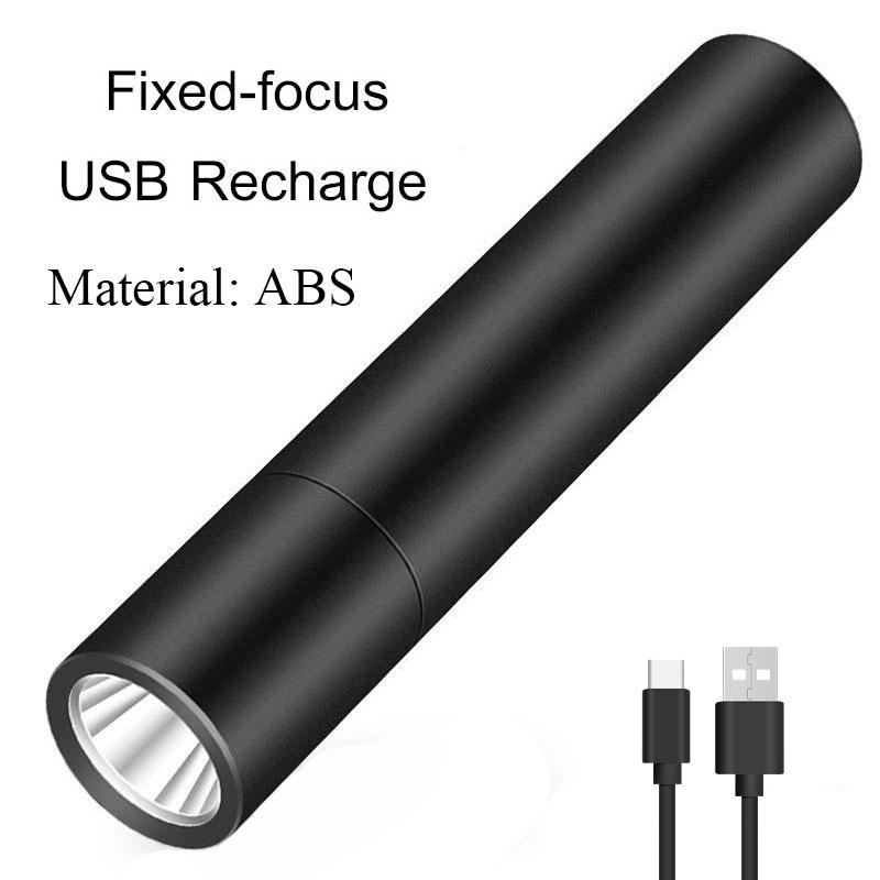 5 PCS Mini Brightest Led Flashlight USB Rechargeable Tactical Flashlights Powerful LED Torch Zoomable Flashlamp Emergency Light