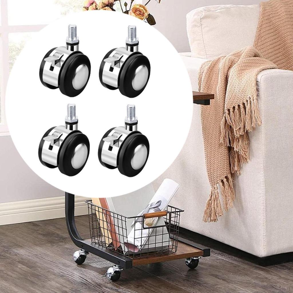 4 Pieces 2 Inch Caster Wheels ,Industrial Casters ,Heavy Duty Swivel for Bench