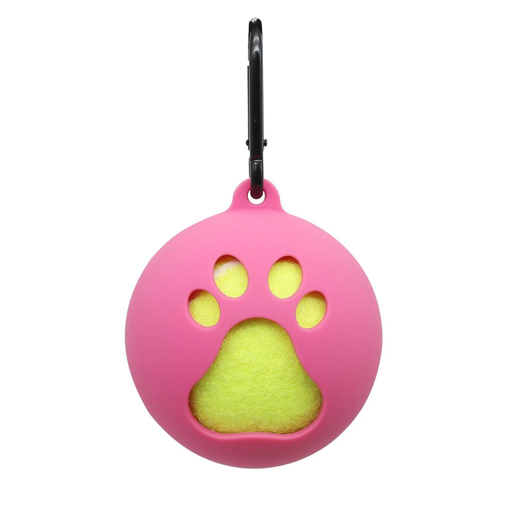 Standard Tennis Ball Holder with Carabiner Hands-Free Pet Ball Cover Holder for Training Walking Tennis Play Durable