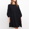 Women's  Sleeve Long Sleeve Patchwork Loose Swing Dress