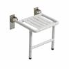Wall-Mounted Shower Seat Space-Saving Bath Chair Sturdy for Elderly, Seniors