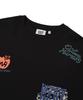 WACKY WILLY Multi-Graphic Short Sleeve T-Shirt Black