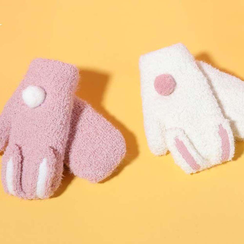 Gloves For Toddler Baby Thick Kids Gloves Full Finger Mittens Children Gloves Hanging Neck Gloves