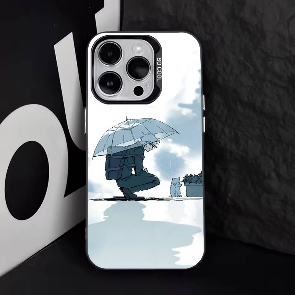 J-Jujutsu K-Kaisen G-Gojo Anime Phone Case For iPhone 17,16,15,14,13,12,11,Pro,Max,Plus,E,Air,Mini Black Tpu Cover