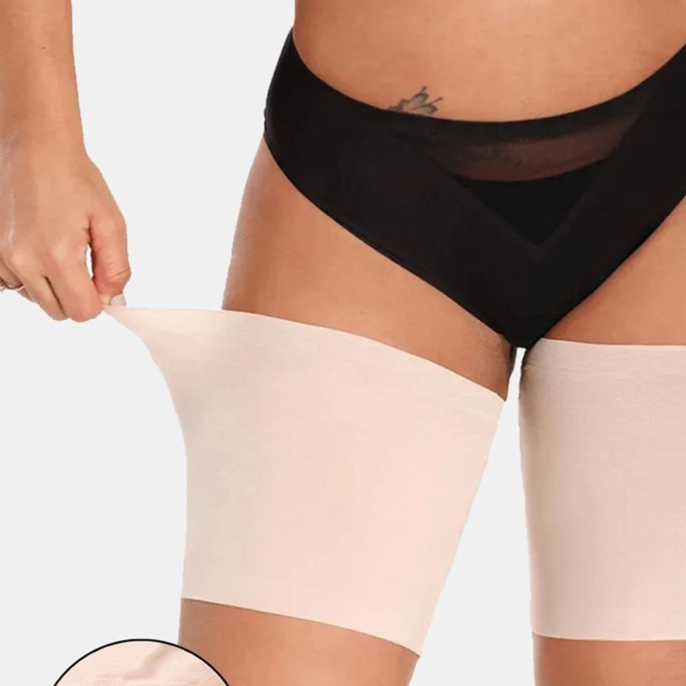 Fasce Cosciali in Silicone ad Alta Elasticità Anti-Sfregamento per Donne, Cinghie Protettive per Gambe Antiscivolo, Anti-Aggancio Senza Arrotolamento