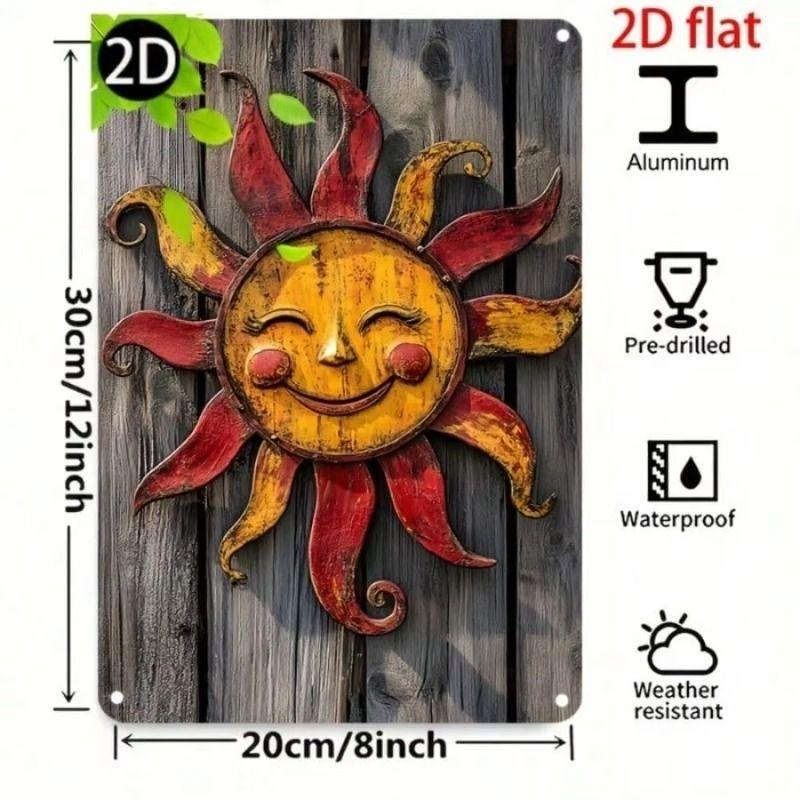 Metal Wall Art Sign Hanging Decor 20x30cm