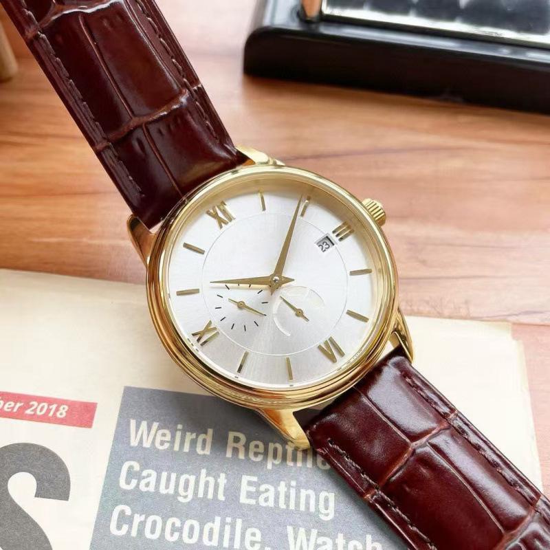 Oujia Men's Automatic Mechanical Waterproof Watch with Italian Leather Strap and Calendar