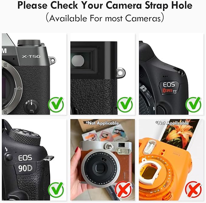 VOVMOEYA Camera Camera Neck Strap for and Panasonic G7X Mark Shoulder Strap for Compact Mirrorless and Digital Stylish Strap with Drop PU Leather