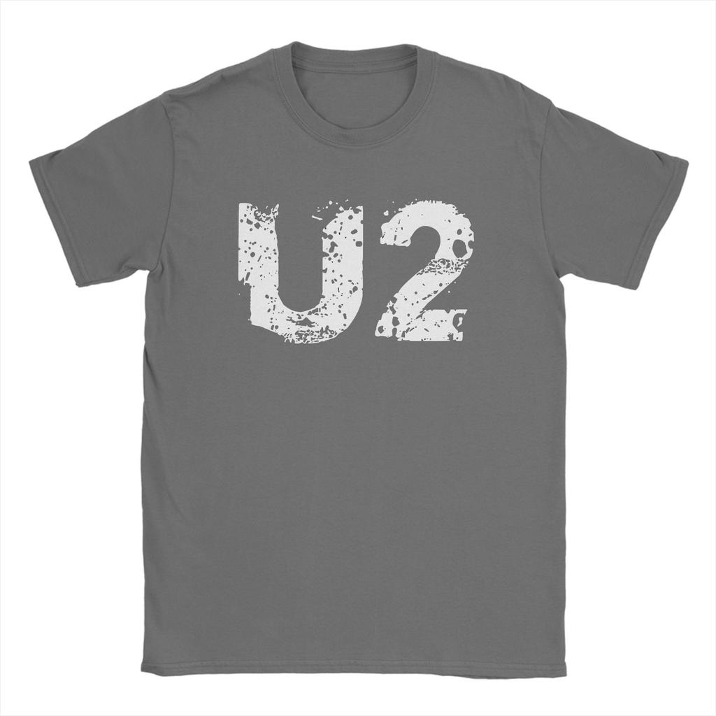 Men U2 Band T Shirt  100% Cotton Clothes Crazy Short Sleeve Crew Neck Tees Unique T-Shirts