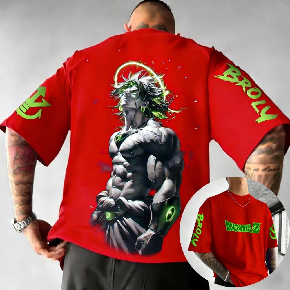 Anime short sleeved summer loose men s T-shirt XS