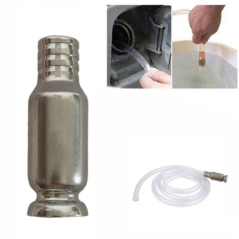 1 Pcs Copper Siphon Pump Oil Fuel Liquid Transfer Pump Suction Pipe Connector